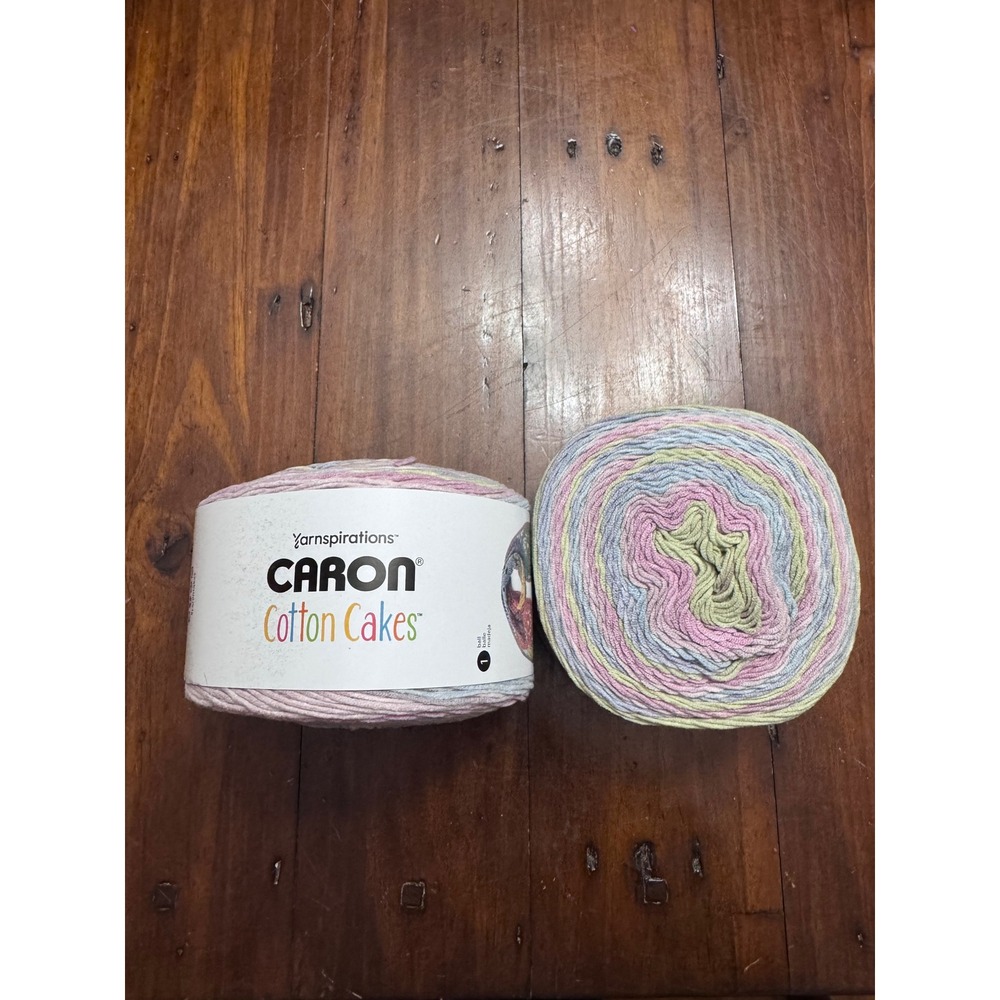 Caron Cotton Cakes Yarn Sunset Dreams 8.8oz 530yds Cotton Acrylic Blend Medium 4